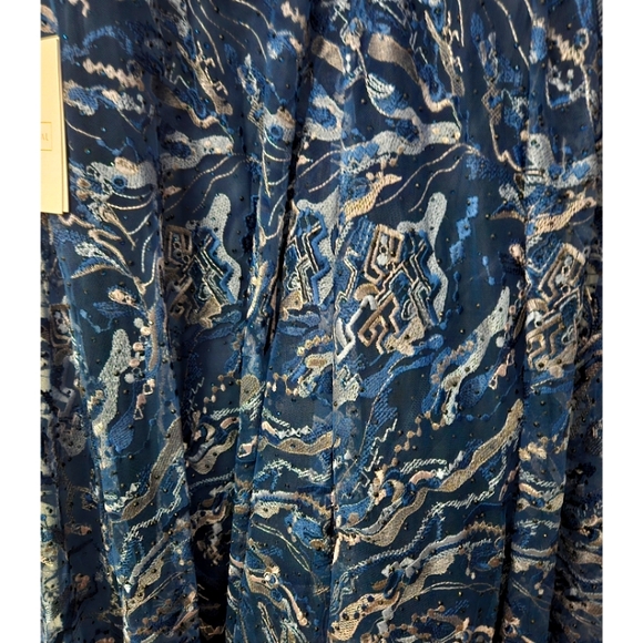 Mac Duggal Embellished Illusion Butterfly Sleeve A-Line Gown SZ 16 NWT - Picture 8 of 15